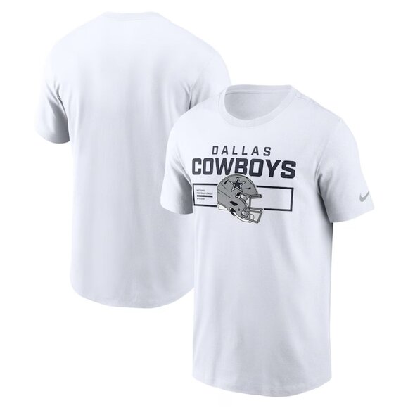 Men's Nike White Dallas Cowboys Primetime Helmet Essential T-Shirt - Picture 2 of 2